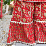 Rose Garden Fusion Gota Sharara Set