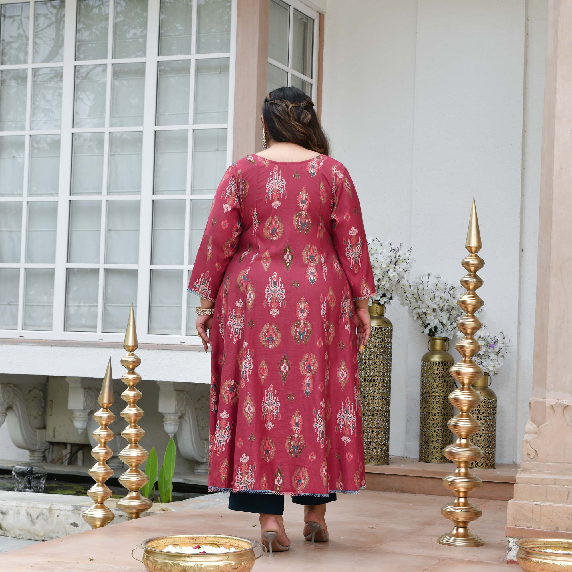 Bela- Raspberry Sorbet Modal Viscose Kurta Anarkali