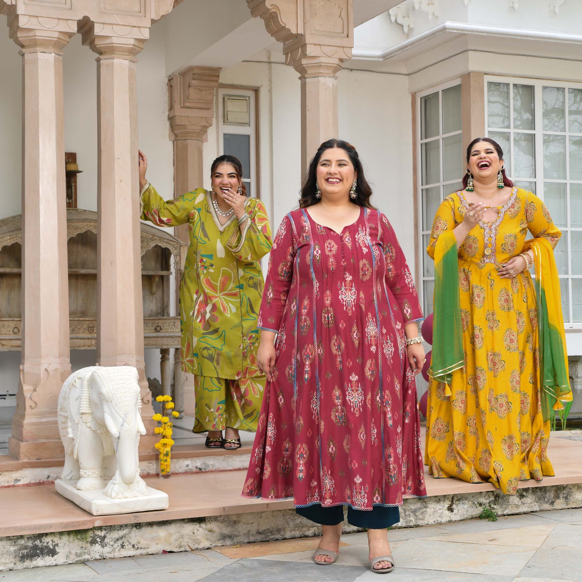 Bela- Raspberry Sorbet Modal Viscose Kurta Anarkali