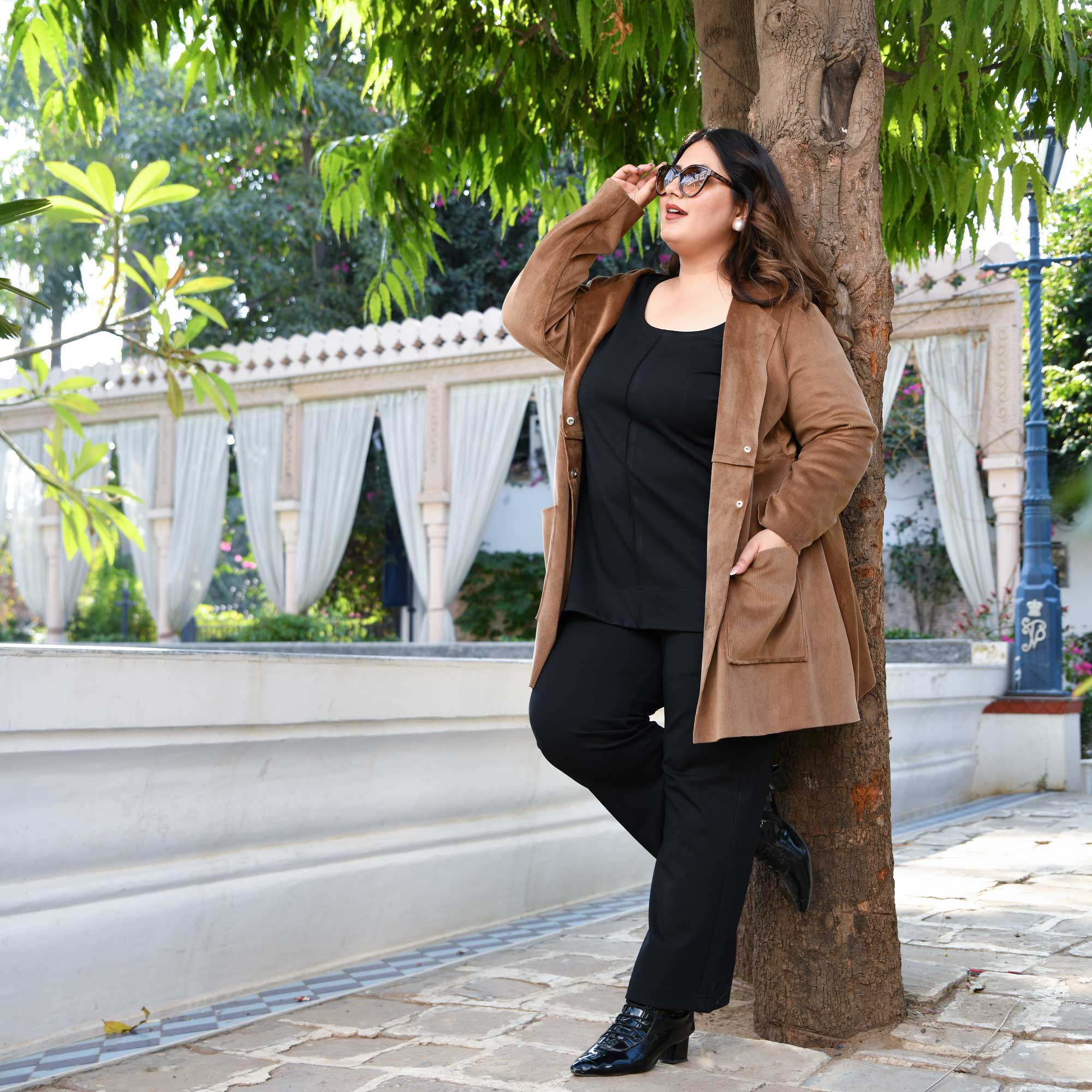 Woollen Walnut Whisper Corduroy Stretchable Coat