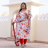 Cherry Blossom Chiffon Suit Set