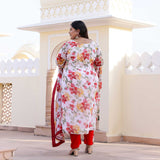 Cherry Blossom Chiffon Suit Set