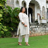 Beige & Bold Striped Co-ord Set