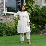 Beige & Bold Striped Co-ord Set