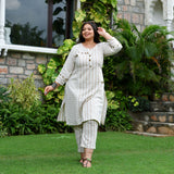 Beige & Bold Striped Co-ord Set