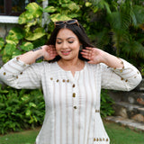 Beige & Bold Striped Co-ord Set