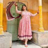 Dilkhush Mehek Floral Cotton Anarkali Set