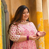 Dilkhush Mehek Floral Cotton Anarkali Set