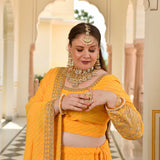 Pehli Kiran Leheriya Georgette Lehenga Set