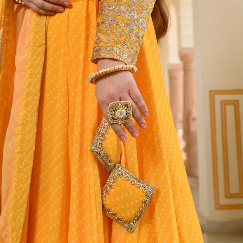 Pehli Kiran Leheriya Georgette Lehenga Set