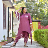 Glamorous Dahlia Dhoti Set
