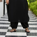 Solid Black Afghani Pants
