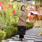 Woollen British Tan Full Sleeves Knitted Cardigan