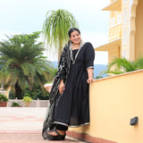 Black Diamond Gota Cotton Anarkali