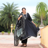 Black Diamond Gota Cotton Anarkali