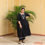 Black Diamond Gota Cotton Anarkali