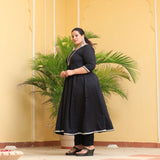 Black Diamond Gota Cotton Anarkali