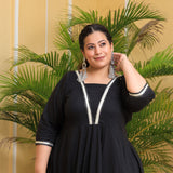 Black Diamond Gota Cotton Anarkali
