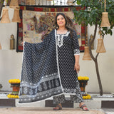 Raat Shabnami Floral Cotton Suit Set