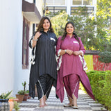 Glamorous Dahlia Dhoti Set