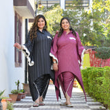 Glamorous Dahlia Dhoti Set