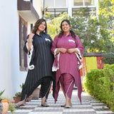 Glamorous Dahlia Dhoti Set