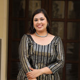 Sparkling Night Embroidered Pure Georgette Anarkali Dress