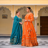 Mayura Blue Sequin Embroidered Lehenga  Set