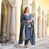 Mystic Blue Modal Kurta
