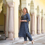 Mystic Blue Modal Kurta