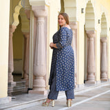 Mystic Blue Modal Kurta