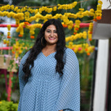 Baby Blue Polka Dress