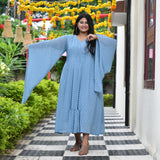 Baby Blue Polka Dress