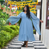 Baby Blue Polka Dress