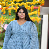Baby Blue Polka Dress