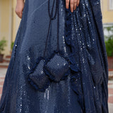 Blueberry Sequin Embroidered Lehenga Set