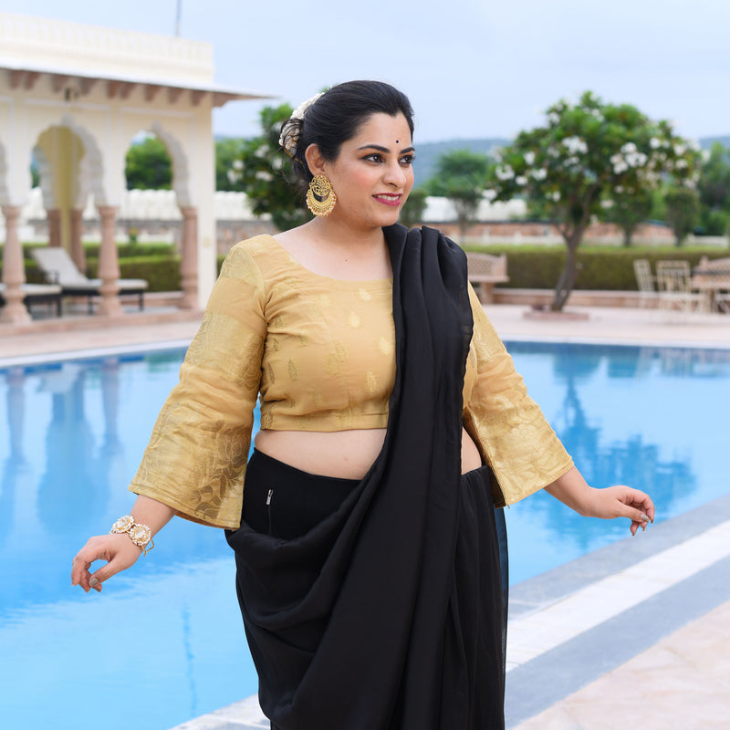 Castle In The Golden Sand Banarasi Blouse