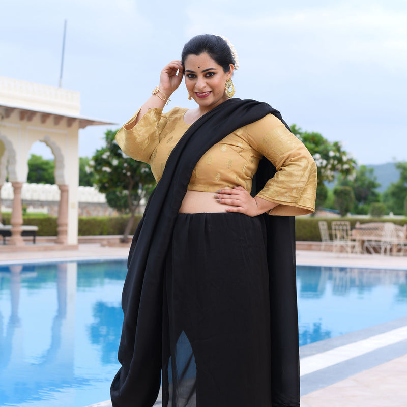Castle In The Golden Sand Banarasi Blouse