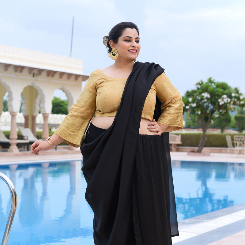 Castle In The Golden Sand Banarasi Blouse
