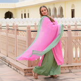 Lavender Rose Chinon Kurta