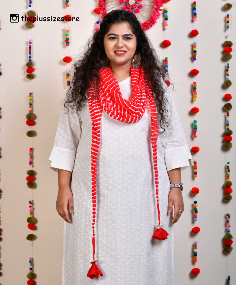 Leheriya Hand Dyed Stole Cum Dupatta