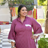 Glamorous Dahlia Dhoti Set
