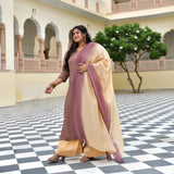 Dusky Rosegold Chinon Kurta