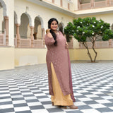 Dusky Rosegold Chinon Kurta