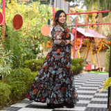 English Walnut Floral Passion Cape Set