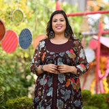 English Walnut Floral Passion Cape Set