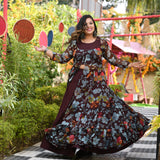 English Walnut Floral Passion Cape Set