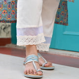 Firewheel Wide-legged Chikan Lace Pants