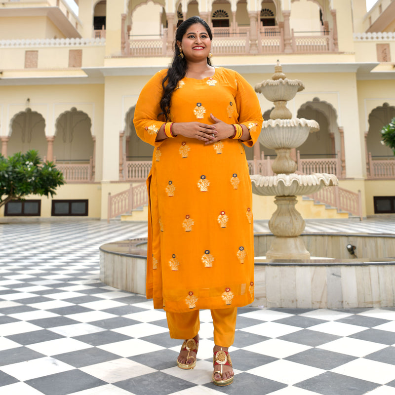 Gold Drop Banarasi Pure Georgette Suit Set