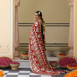 Sage Sparkle Tikadi Work Pure Georgette Sharara Set